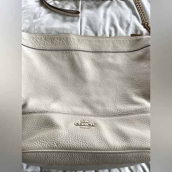 Coach leather white/chalk colored crossbody bag and wallet - Picture 5 of 7